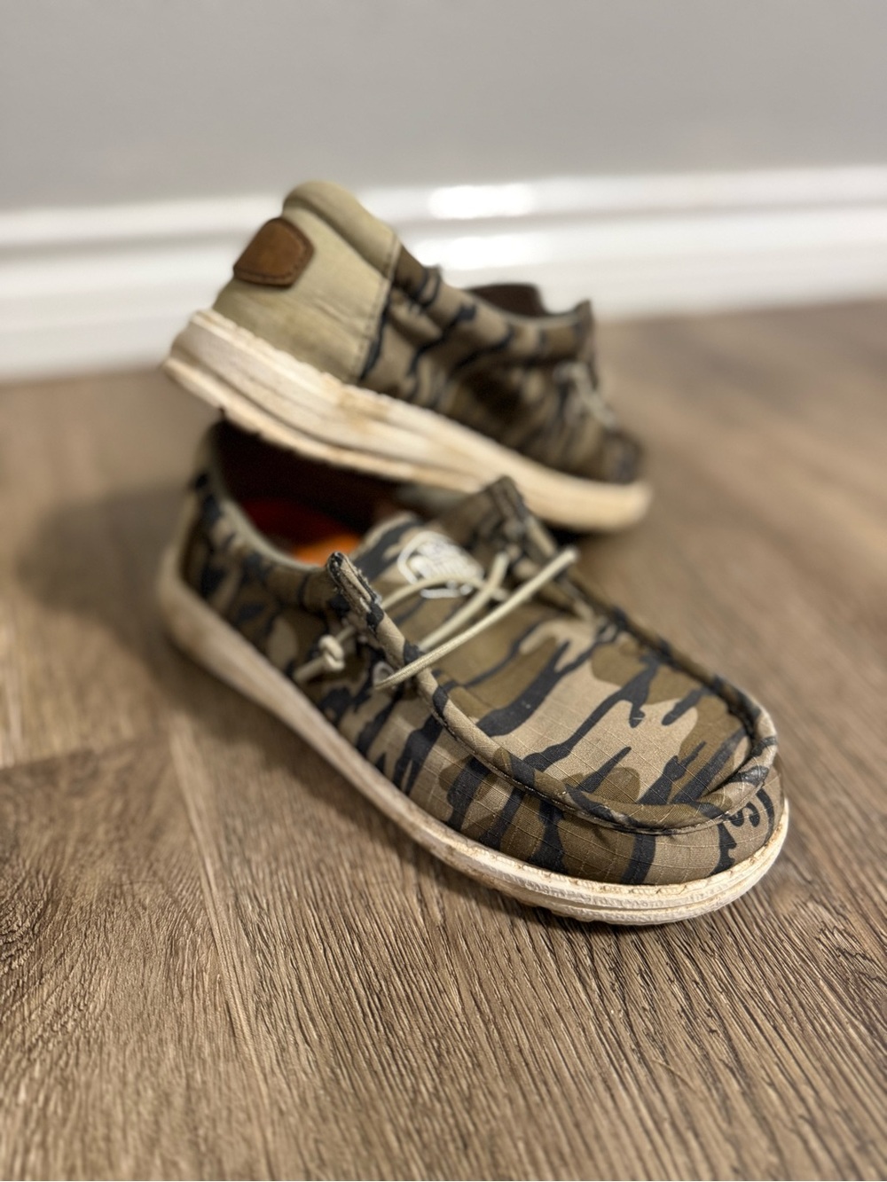 Hey Dude Kids mossy oak Camo Slip-On - kids size 13